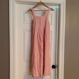 Faherty red and white linen Sleeveless Dress